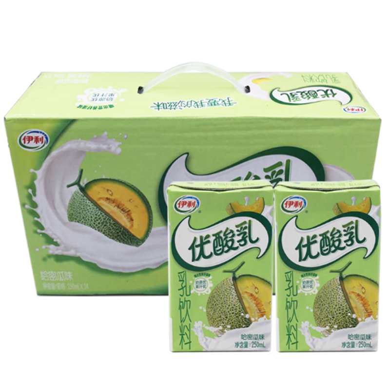 伊利哈密瓜优酸乳24瓶